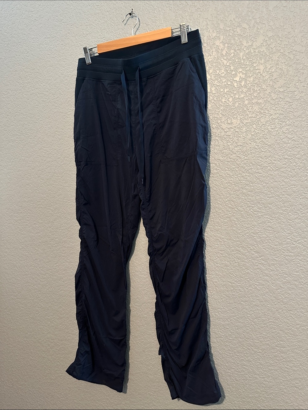 CRZ Yoga Navy Straight Leg Ruched Pants - Picture 5 of 8
